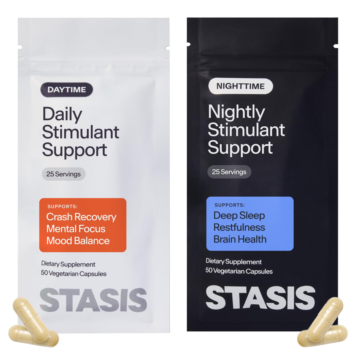 STASIS Complément Alimentaire Jour & Nuit boîte avant vue
