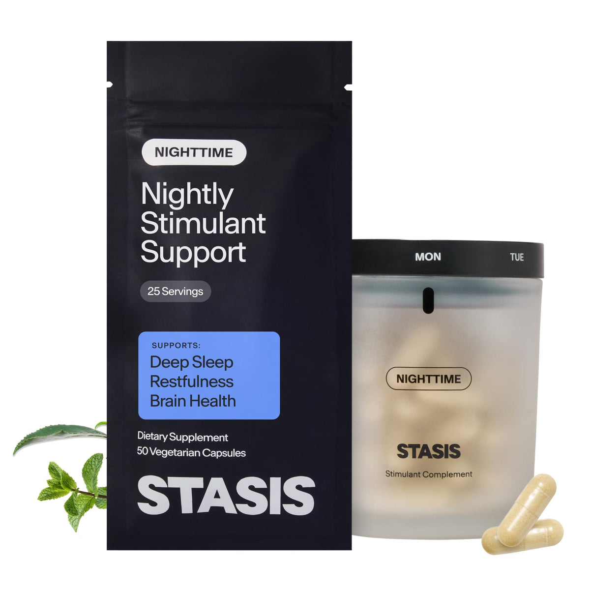STASIS Complément Nuit 25 capsules vue de face