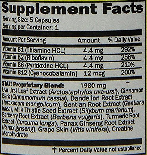 Stat Flush 5 Capsules étiquette et détails