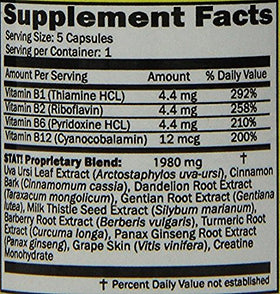 Stat Flush 5 Capsules étiquette et détails