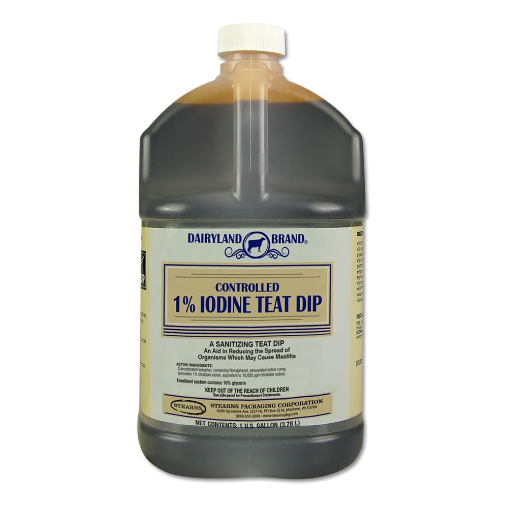 STEARNS Teat Dip 1% Iode Contrôlée 1 Gallon, vue avant