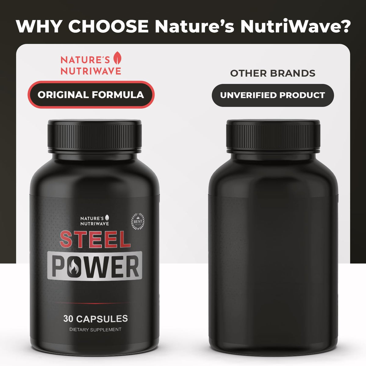 Steel Power Nature’s NutriWave sur un fond de bureau