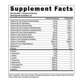 Steel Supplements BCAA EAA en poudre 408g avec cuillère