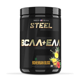 Steel Supplements BCAA EAA en poudre 408g vue de face