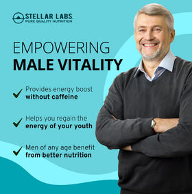 Stellar Labs Multivitamines Végétaliennes pour Hommes, ingrédients sur l'emballage