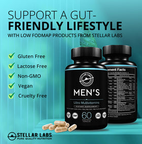 Stellar Labs Multivitamines Végétaliennes pour Hommes, vue de côté