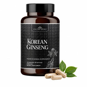 Stellar Secret Ginseng Rouge Coréen 1000mg capsules végétariennes avant