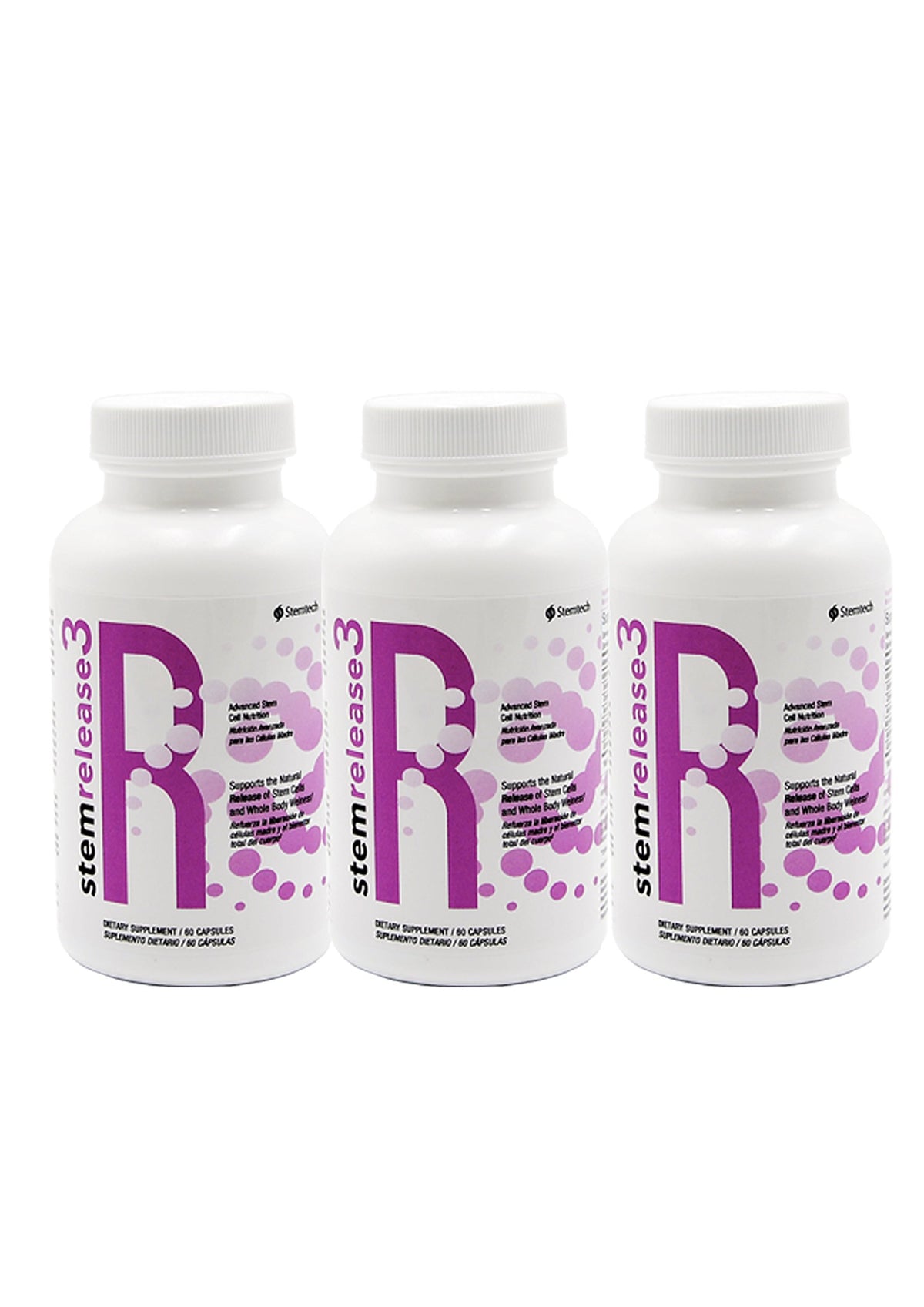 StemTech Stemrelease3 60 capsules en 3-pack vue de face