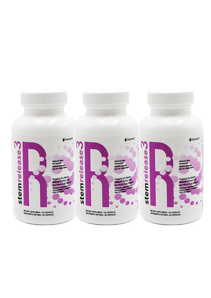 StemTech Stemrelease3 60 capsules en 3-pack vue de face