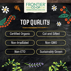 Stevia Herb Bio Frontier Co-op dans une tasse de thé chaud
