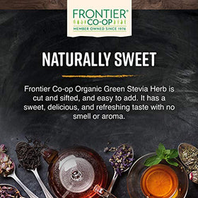 Stevia Herb Bio Frontier Co-op mélangé dans une limonade