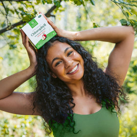 Stick de chlorophylle Nature's Sunshine ouvert montrant le contenu