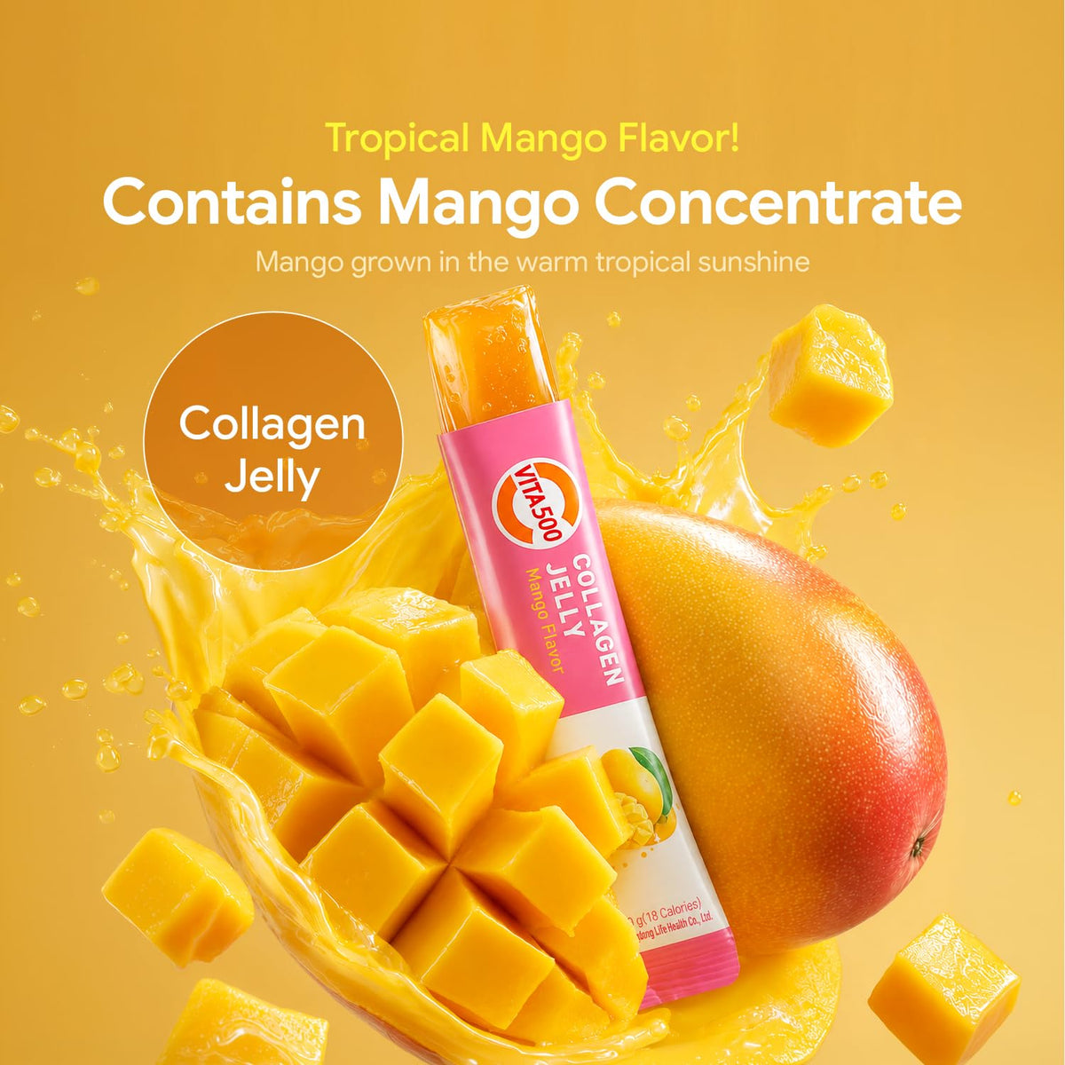 Stick de collagène Vita500 avec une portion de gelée