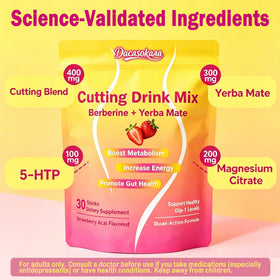 Stick de Mélange de Boisson Berbérine + Yerba Mate ouvert