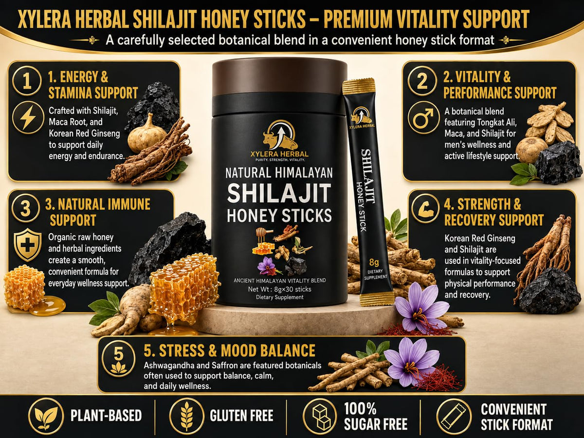 Stick de Shilajit Naturel XYLERA HERBAL ouvert avec miel