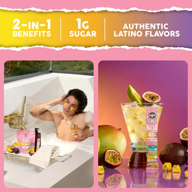 Stick de Taste Salud Mélange 2-en-1 avec ingrédients listés