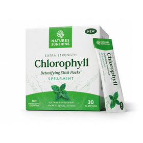 Stick Pack de Chlorophylle Nature's Sunshine menthe vue de face