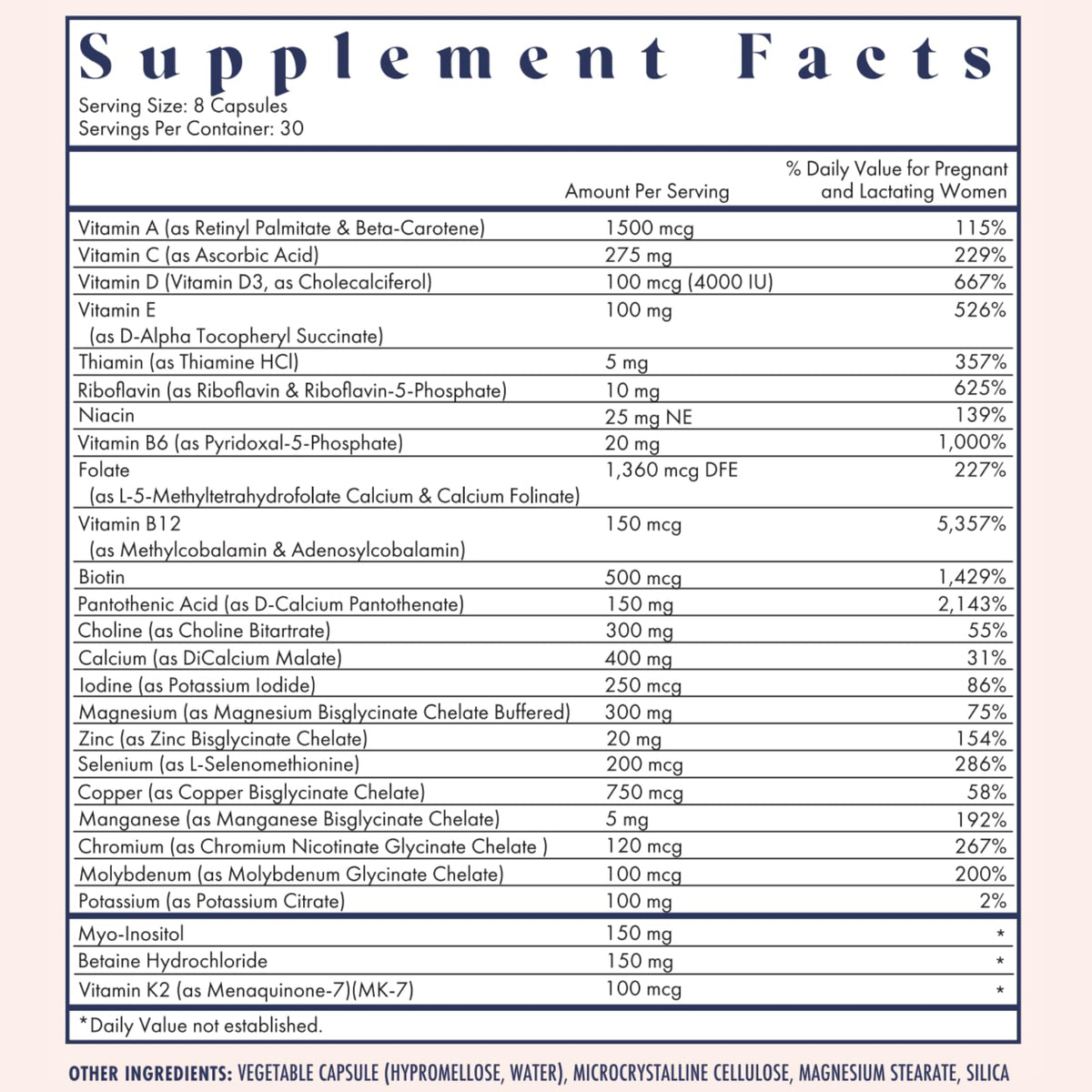 Stick pack de multivitamines prénatales FullWell ouvert