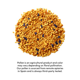 Stick pack de pollen d'abeille Beekeeper's Naturals à côté d'une salade