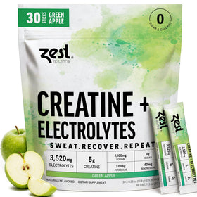 Stick ZEST créatine 5g avec électrolytes 3 520mg en emballage
