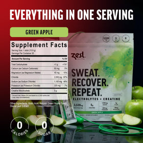Stick ZEST créatine dans un shaker avec de l'eau