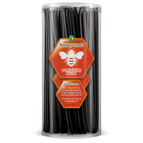 Sticks de miel naturel Amazing Herbs avec huile de graine noire, paquet de 100 unités