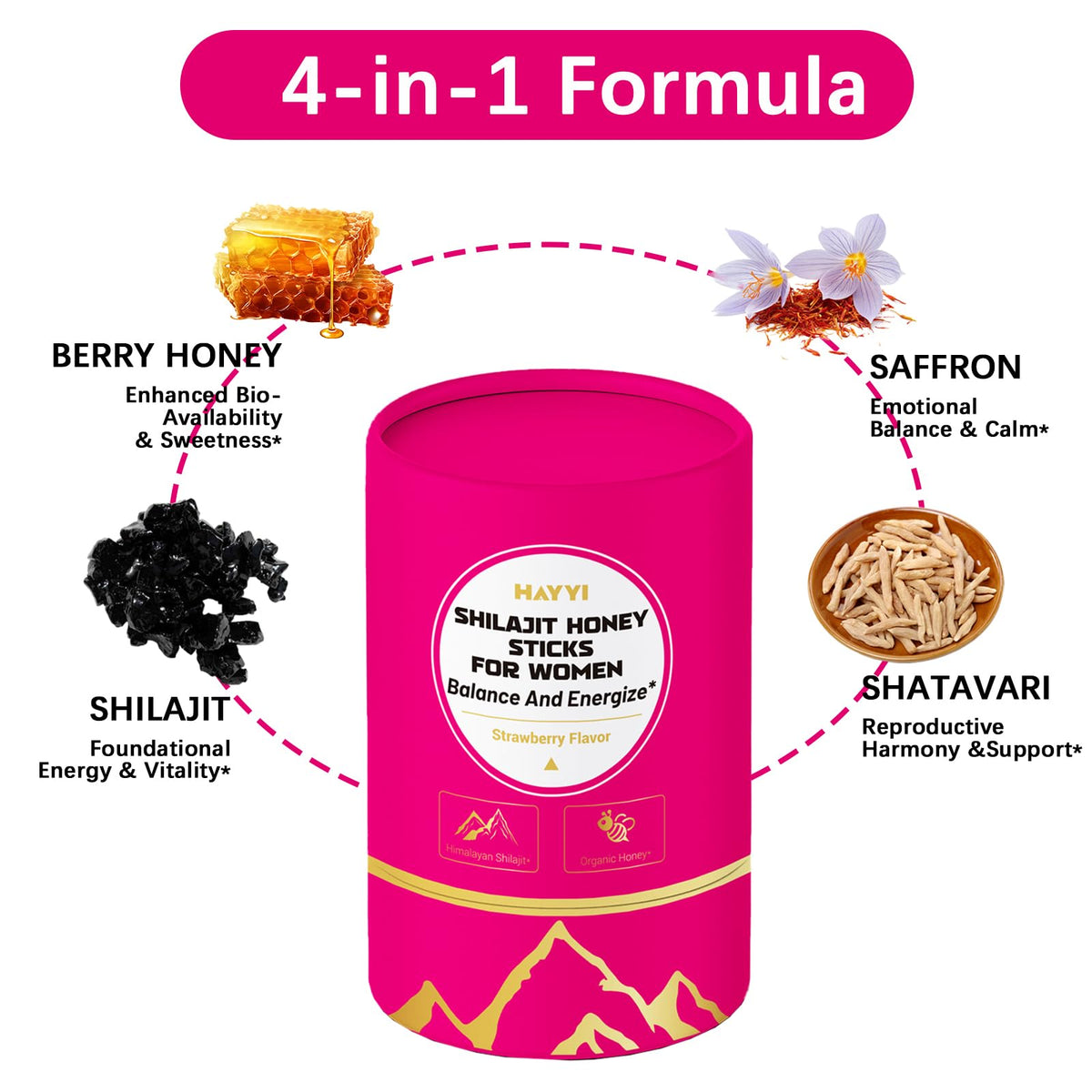 Sticks de Miel Shilajit Pur Himalayen dans un environnement de vie active