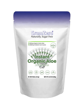 Sticks GramZero 2GO Aloe Vera en poudre vue de face