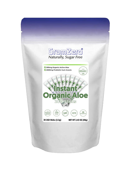 Sticks GramZero 2GO Aloe Vera en poudre vue de face