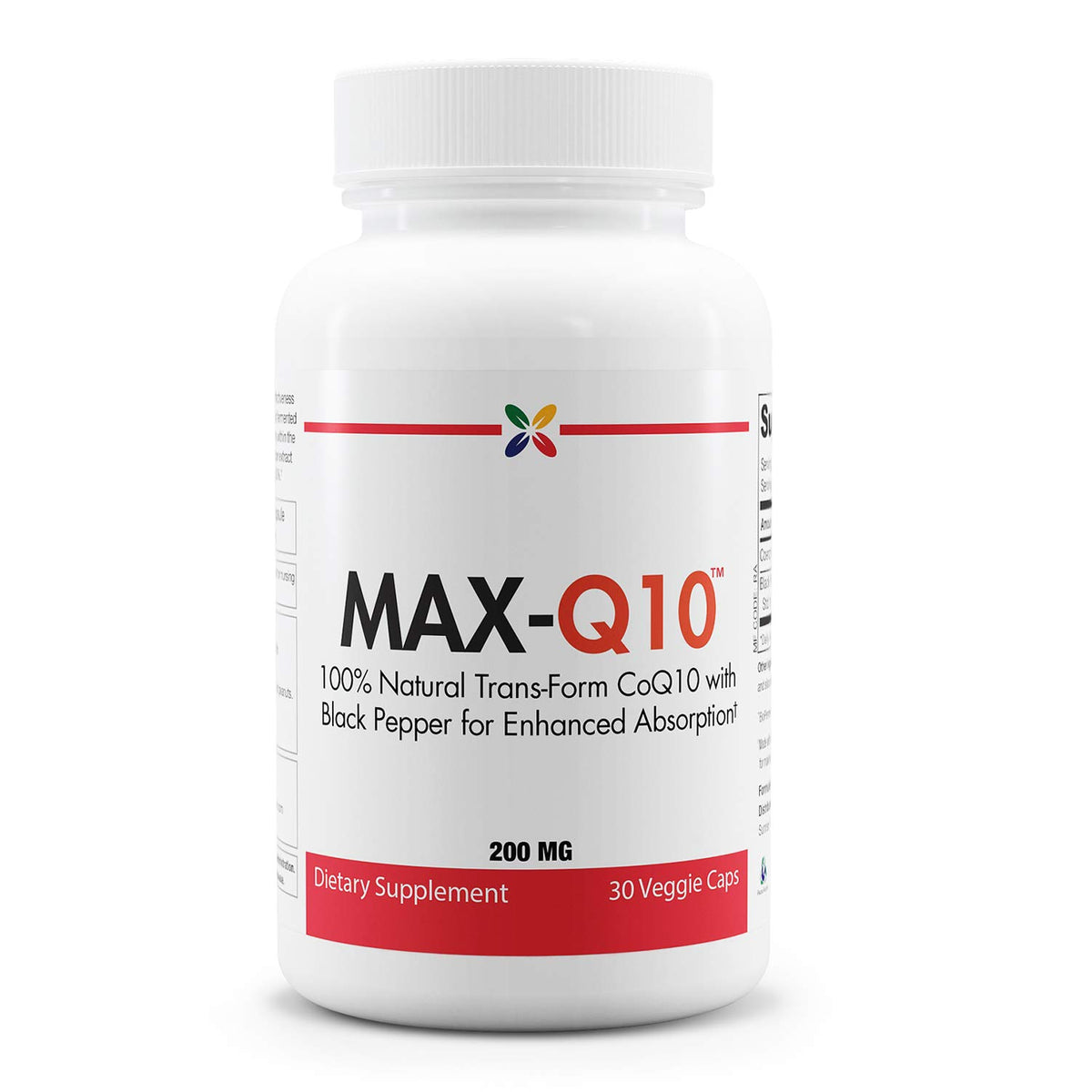 Stop Aging Now CoQ10 200 mg capsules front view