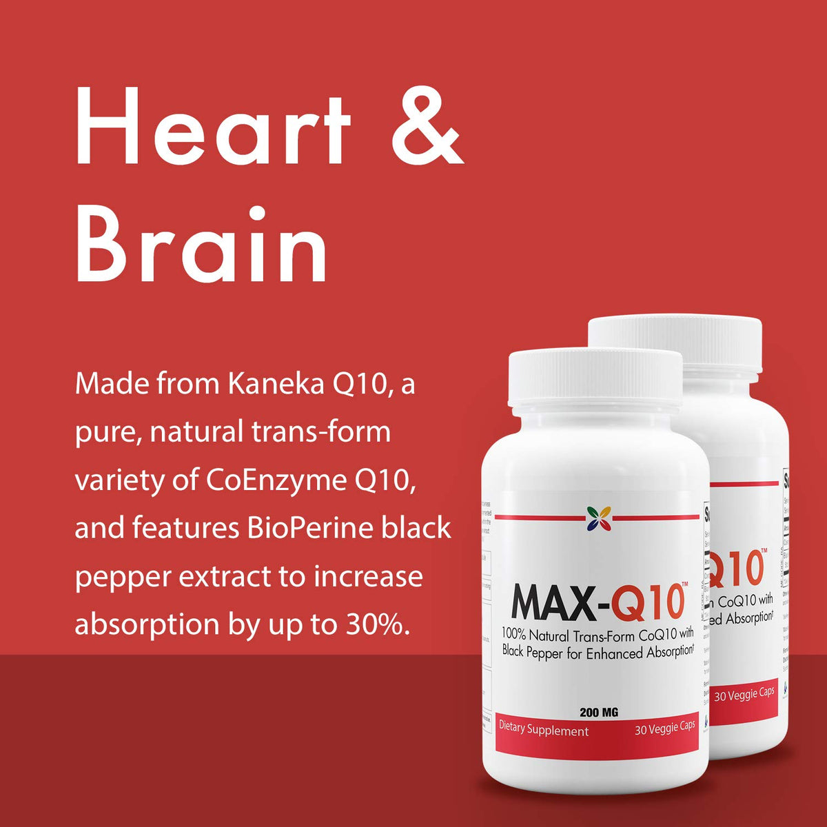 Stop Aging Now CoQ10 200 mg packaging side view