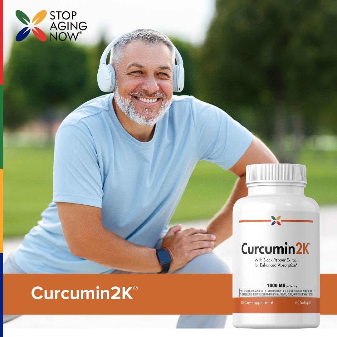 Stop Aging Now Curcumin 1000 mg gélules ouvertes