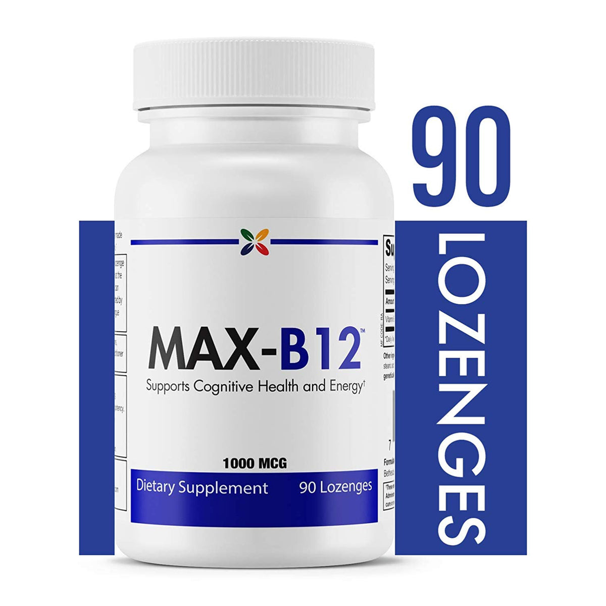 Stop Aging Now Lozenges MAX-B12 1000 MCG boîte avant vue