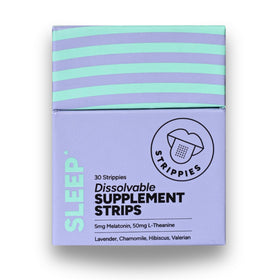 STRIPPIES bandes de sommeil dissolvables 5mg Melatonin emballage face