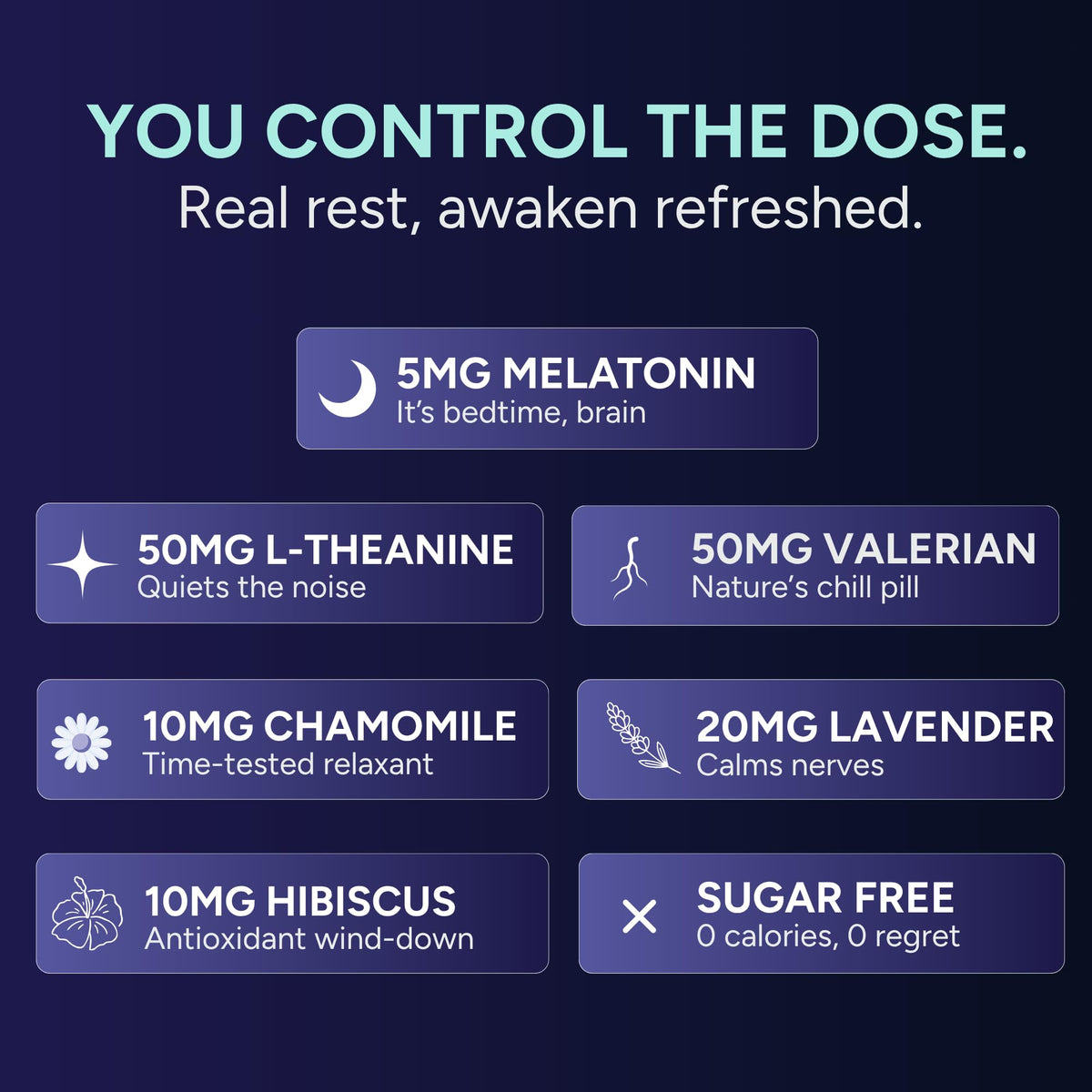 STRIPPIES bandes de sommeil dissolvables 5mg Melatonin ingrédients naturels
