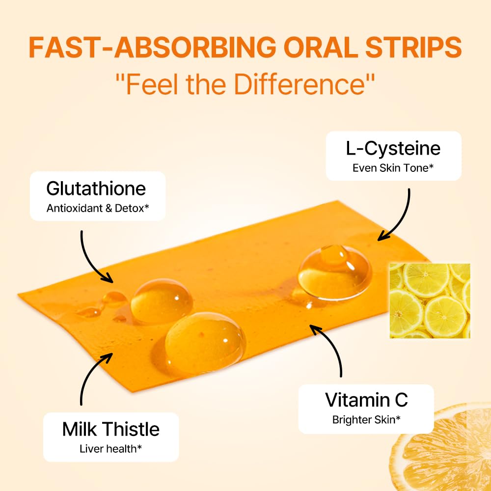 Strips de Glutathion Liposomal ESTHER FORMULA avec goût citronné