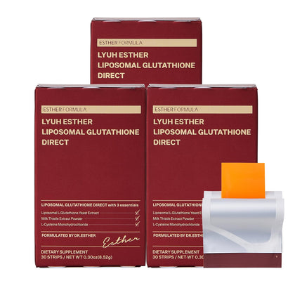 Strips de Glutathion Liposomal ESTHER FORMULA paquet avant