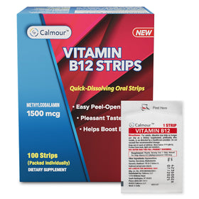Strips de vitamine B12 CALMOUR paquet de 100 unités
