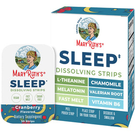 Strips dissolvants pour le sommeil MARYRUTH'S en boîte de 30 unités