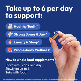 Strong Jaw Complément Alimentaire Dents Gencives 180 Capsules - côté