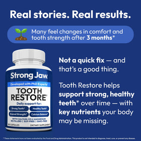 Strong Jaw Complément Alimentaire Dents Gencives 180 Capsules - tablettes