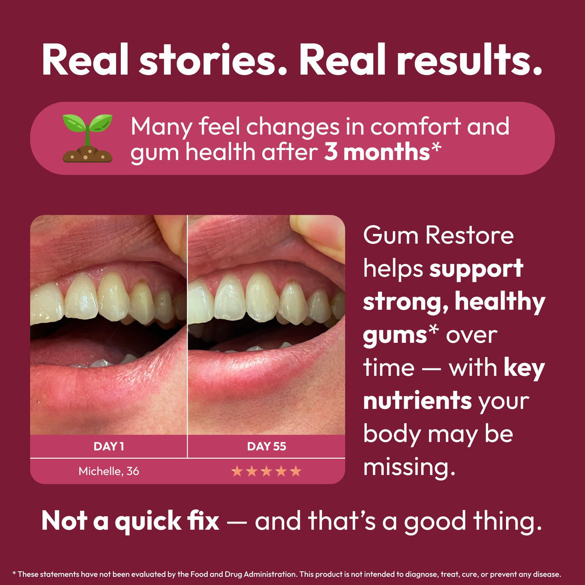 Strong Jaw Gum Restore gélules dans un verre