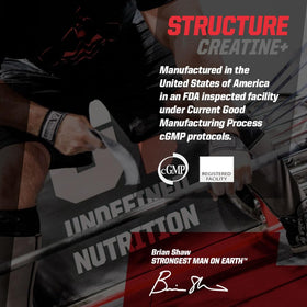 Structure Creatine+ Undefined Nutrition ingredients list and features