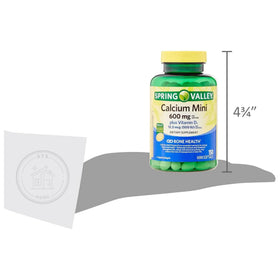 STS Home Calcium Plus Vitamine D3 150 Mini Softgels, flacon ouvert avec softgels visibles