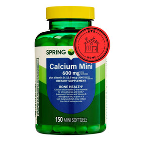 STS Home Calcium Plus Vitamine D3 150 Mini Softgels, packaging avant