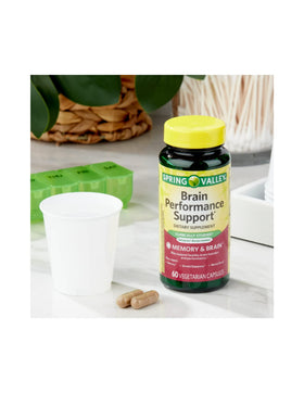 STS Home Complément Alimentaire Ginkgo Biloba et Bacopa Monnieri, côté avec étiquettes