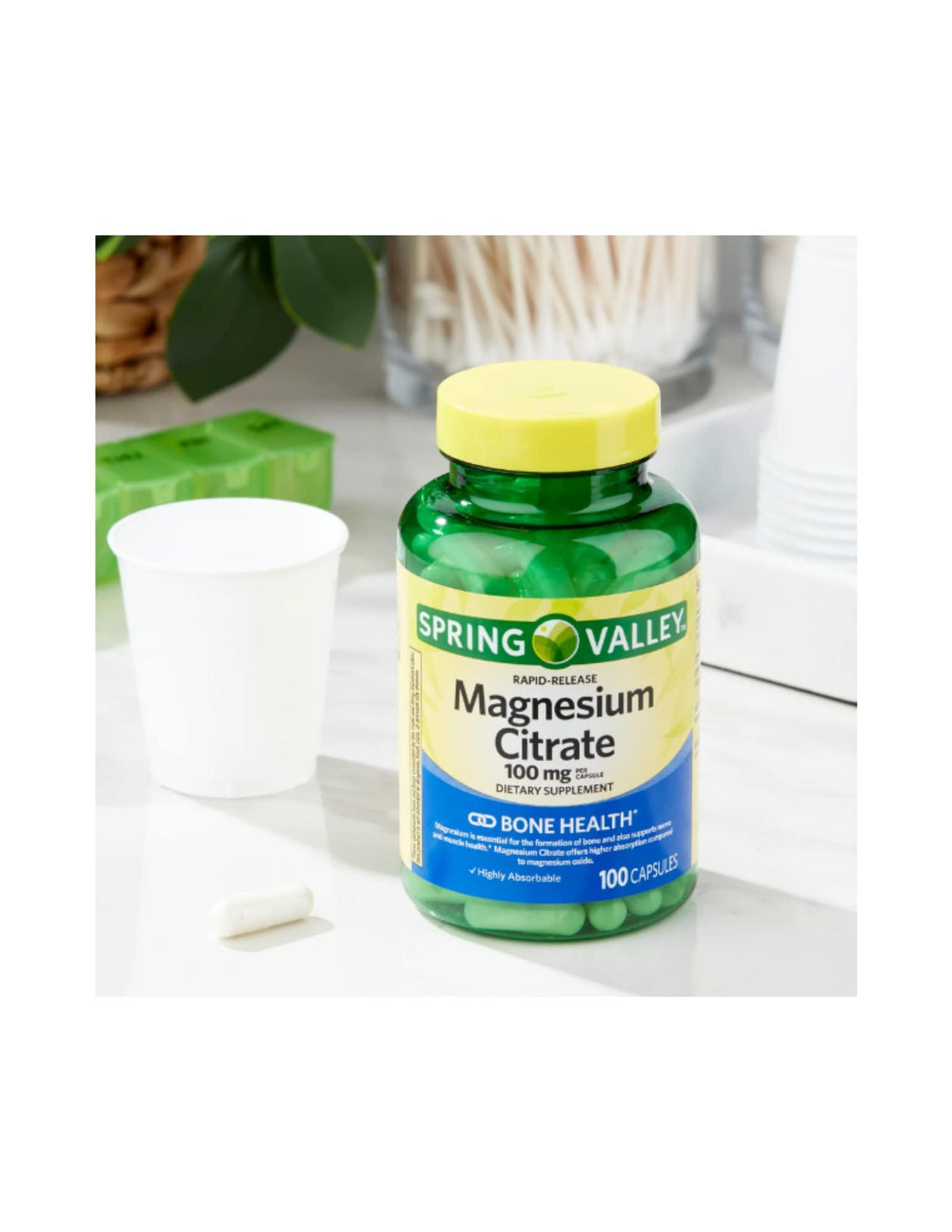 STS Home Complément Alimentaire Magnésium Citrate 100 mg - Capsules en vue
