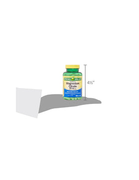 STS Home Complément Alimentaire Magnésium Citrate 100 mg - Flacon avec capsules à côté