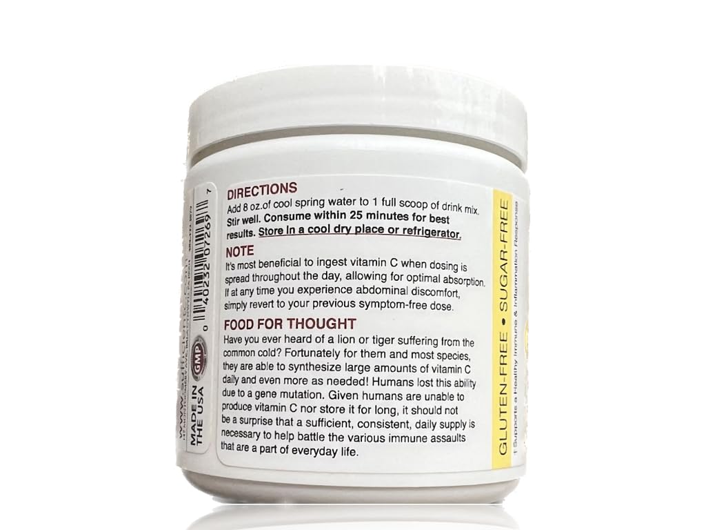 Sufficient-C mélange de boisson au citron et pêche, format 125g