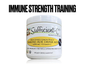 Sufficient-C Mélange de Boisson Vitamine C 4000 mg 250 g dans un verre d'eau
